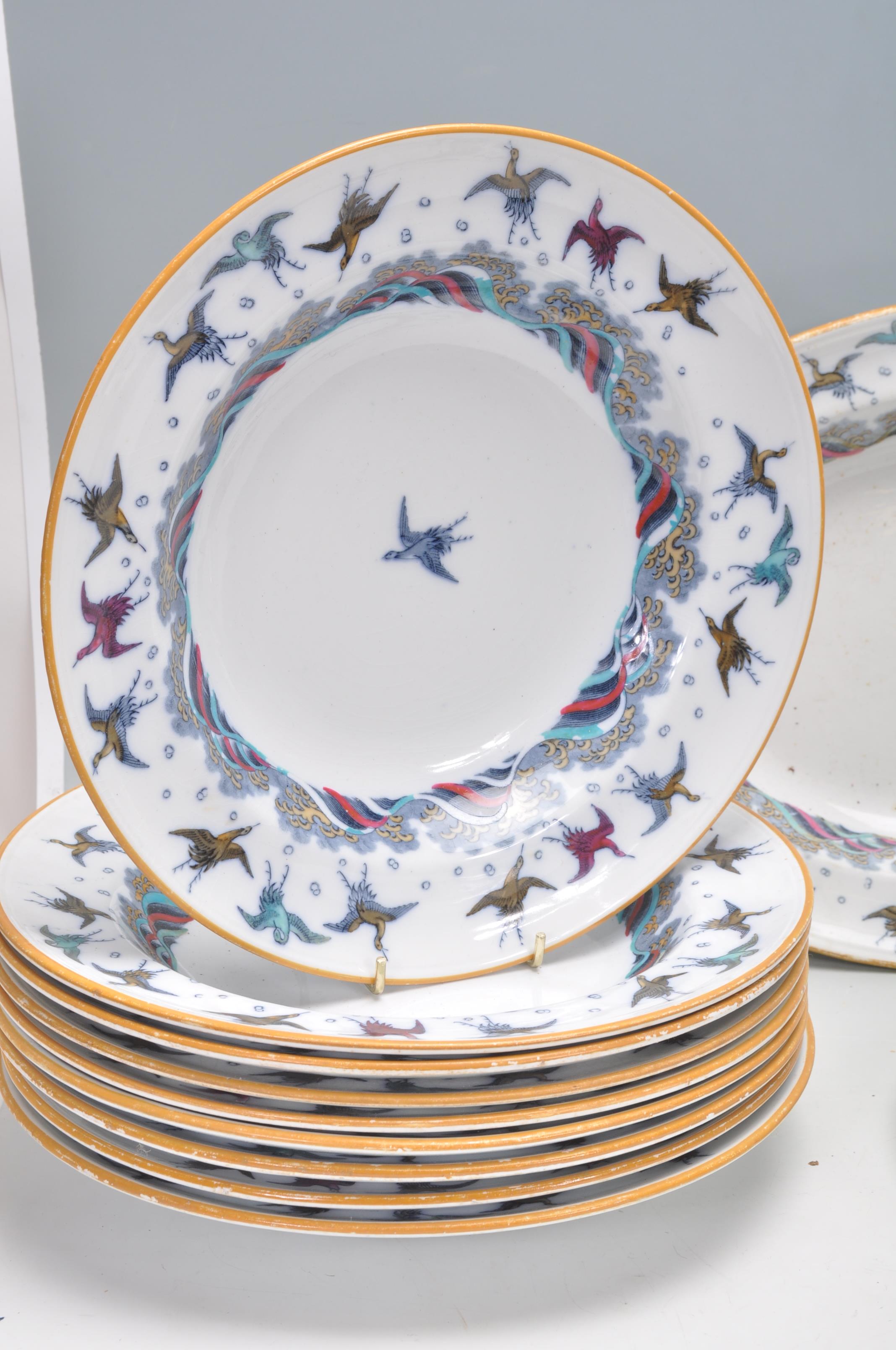 A 19th Century Victorian Christopher Dresser for Minton's 25 piece dinner service in the Japanese - Image 2 of 10