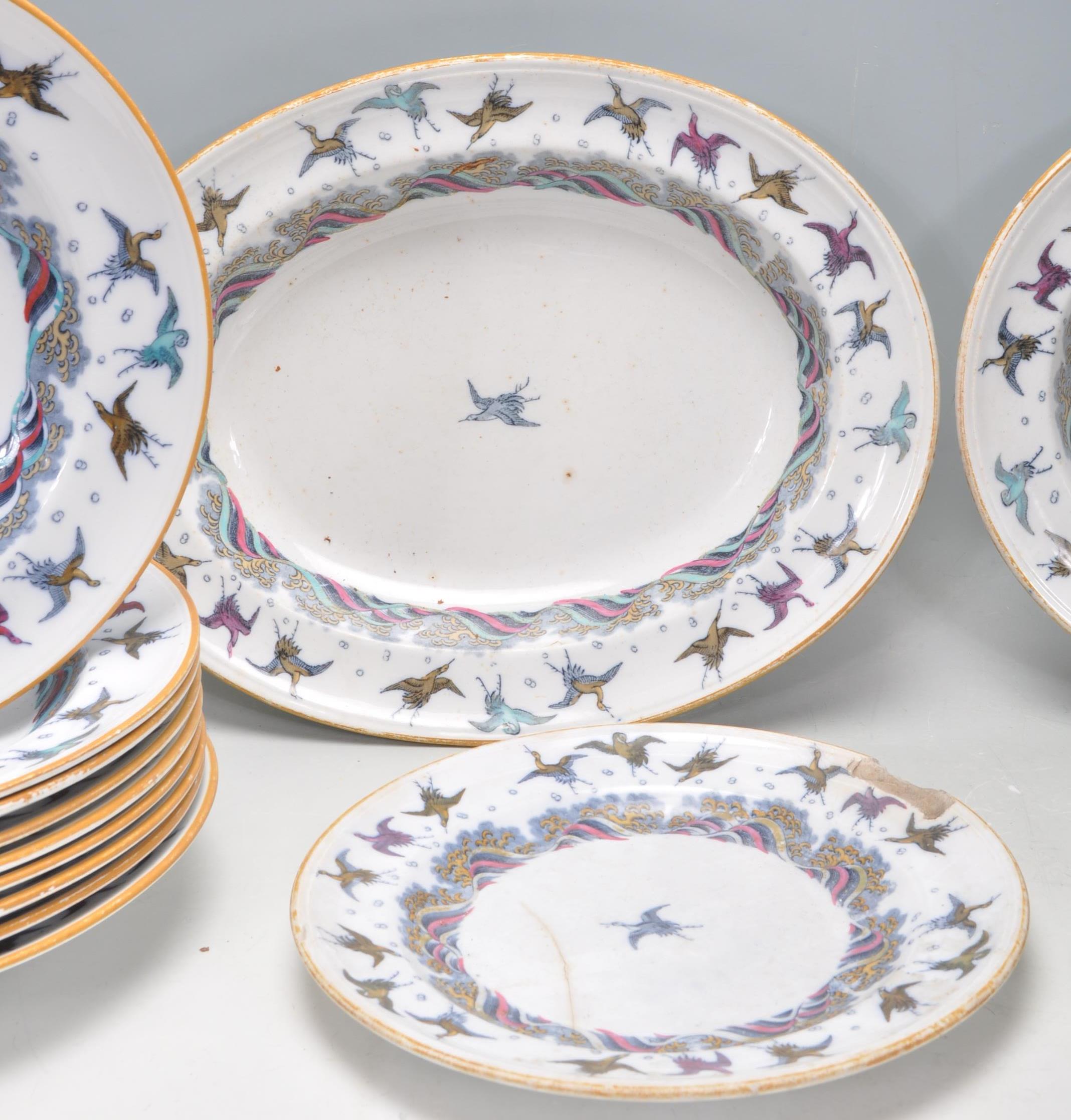 A 19th Century Victorian Christopher Dresser for Minton's 25 piece dinner service in the Japanese - Image 3 of 10