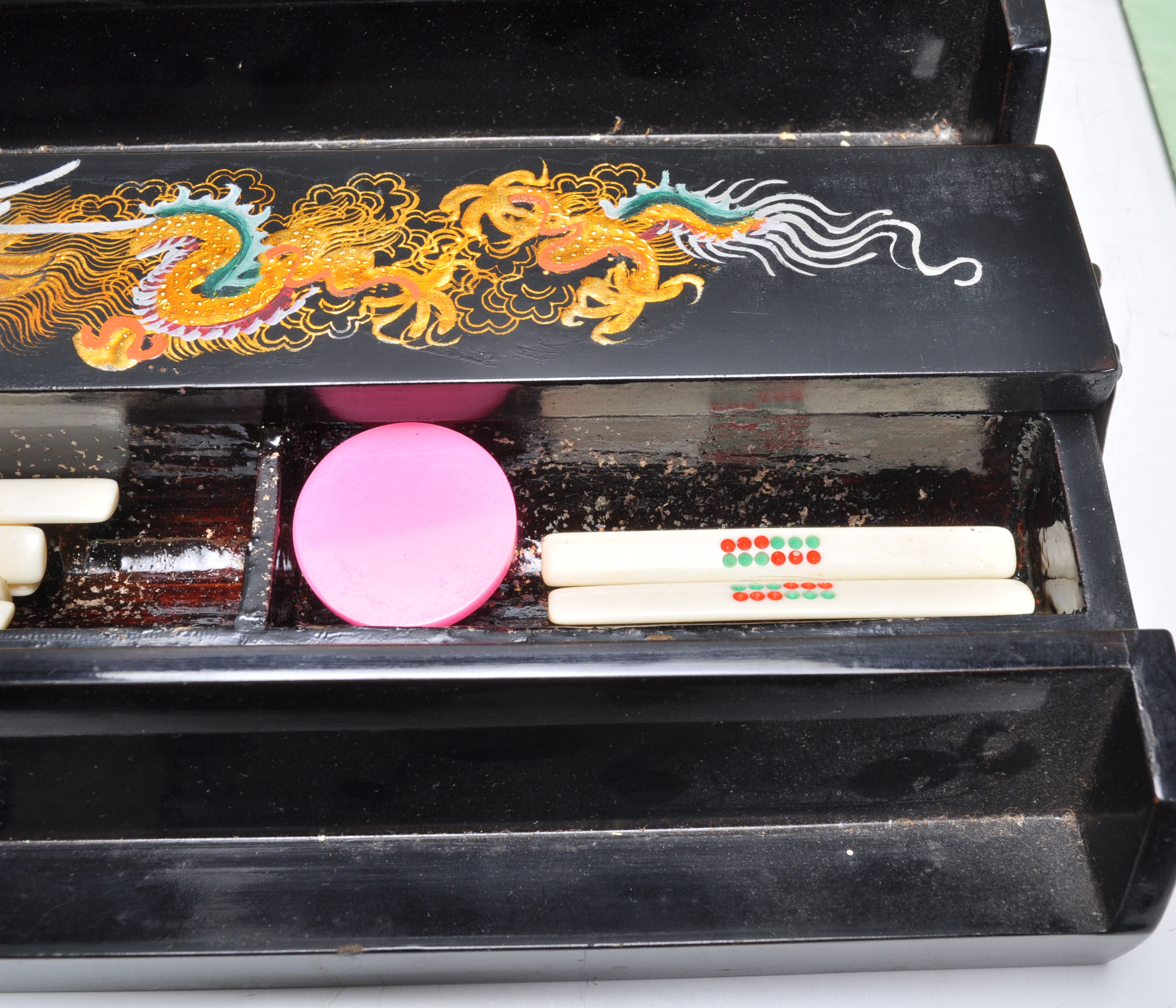 A Chinese 20th century Mah Jong games set  complete with the original wooden case and the other - Image 5 of 9