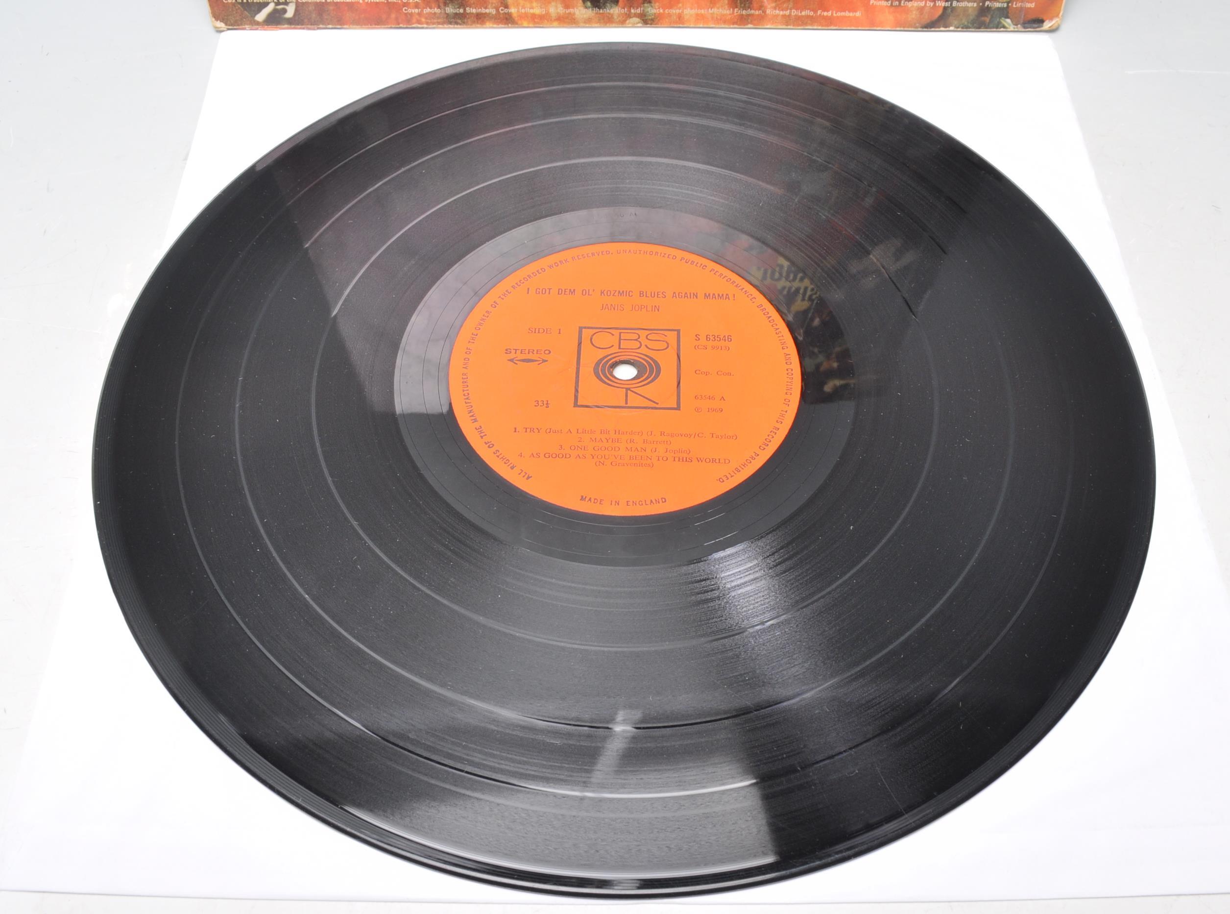 A vinyl long play LP record album by Janis Joplin – I Got Dem Ol' Kozmic Blues Again, Mama! – - Image 4 of 4