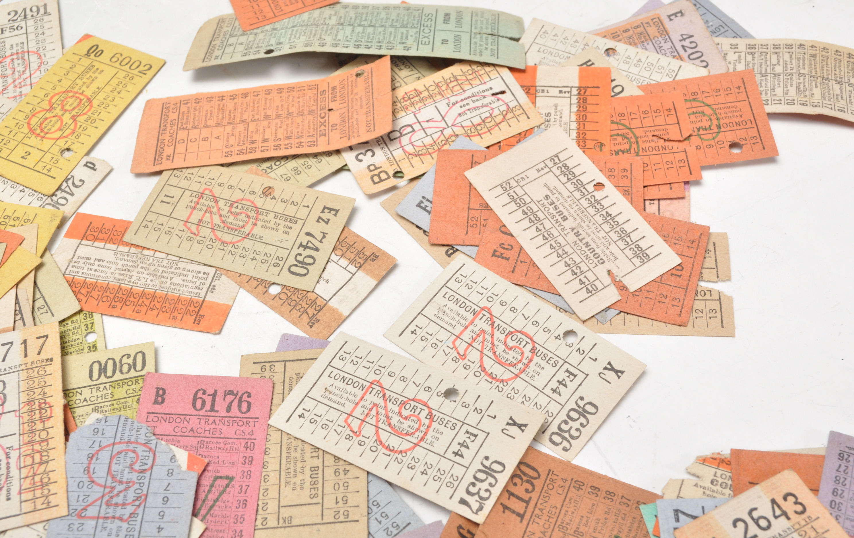Bus Tickets. Job lot (x175) of vintage London Transport tickets. Buses, Coaches and Country - Image 6 of 7