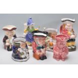 A group of Toby / character ceramic jugs to include jugs by Wood & Sons, Shorter & Son, Cone Owd