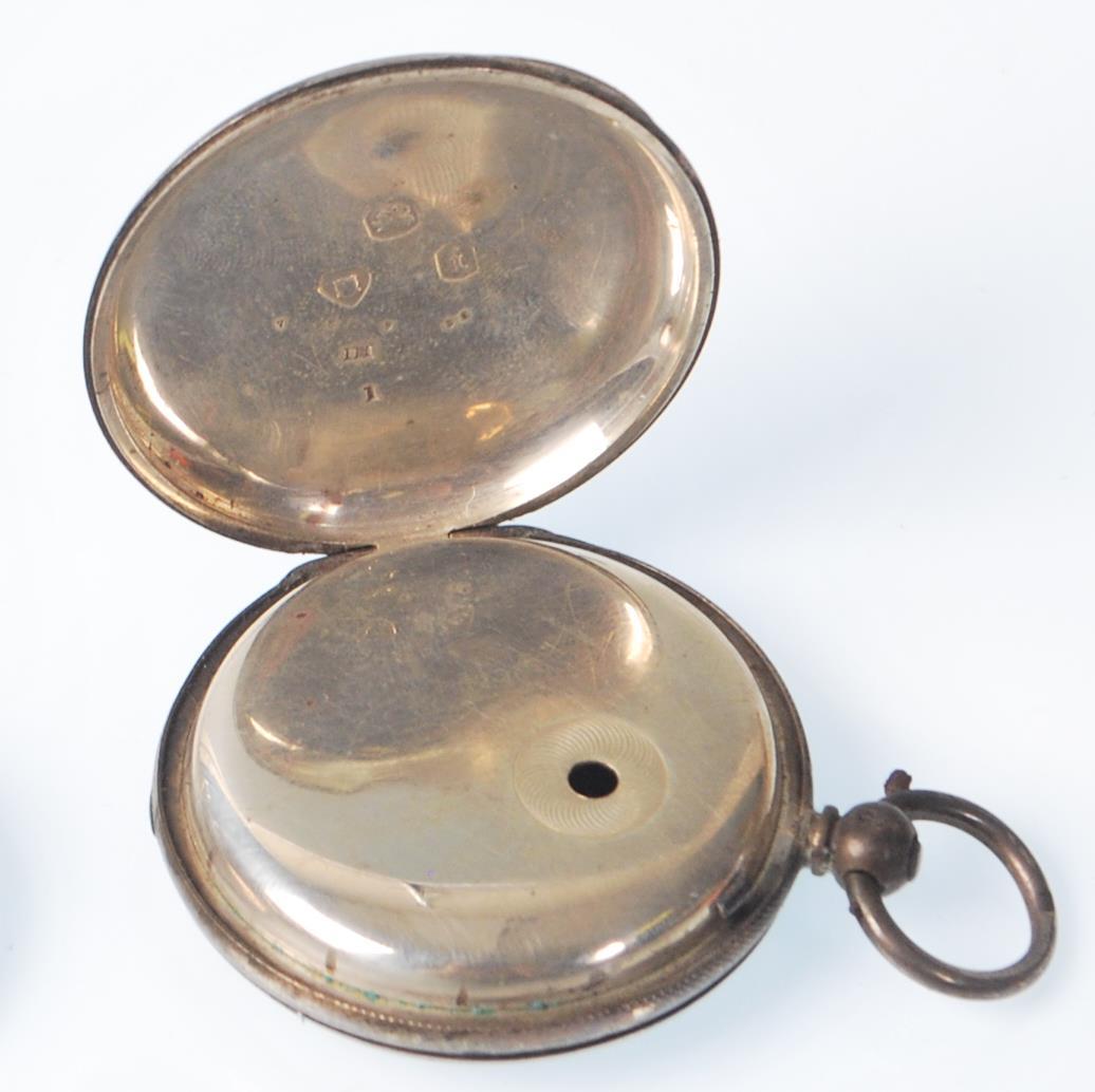 An early 20th Century Edwardian pocket fob watch having a white enamelled face with roman numerals - Image 6 of 6