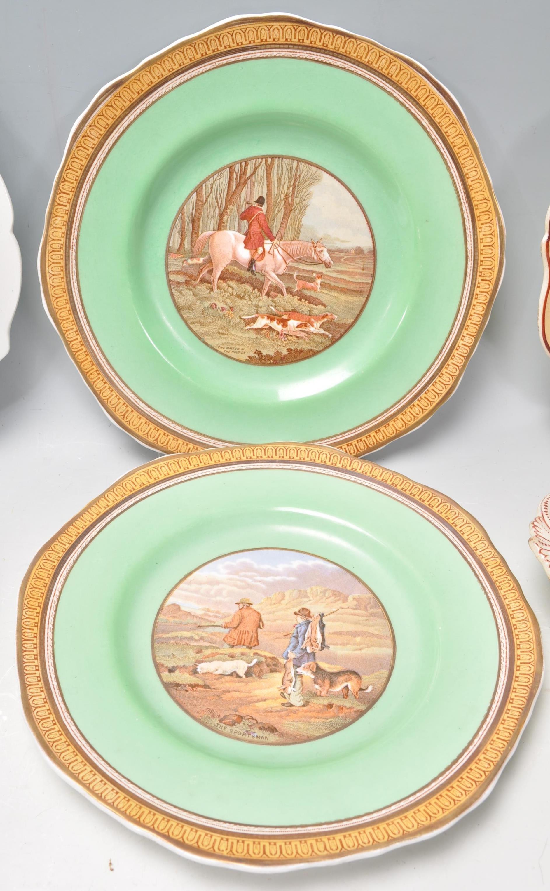 A collection of 19th century and early 20th century Prattware landscaped cabinet plates. To - Image 11 of 19