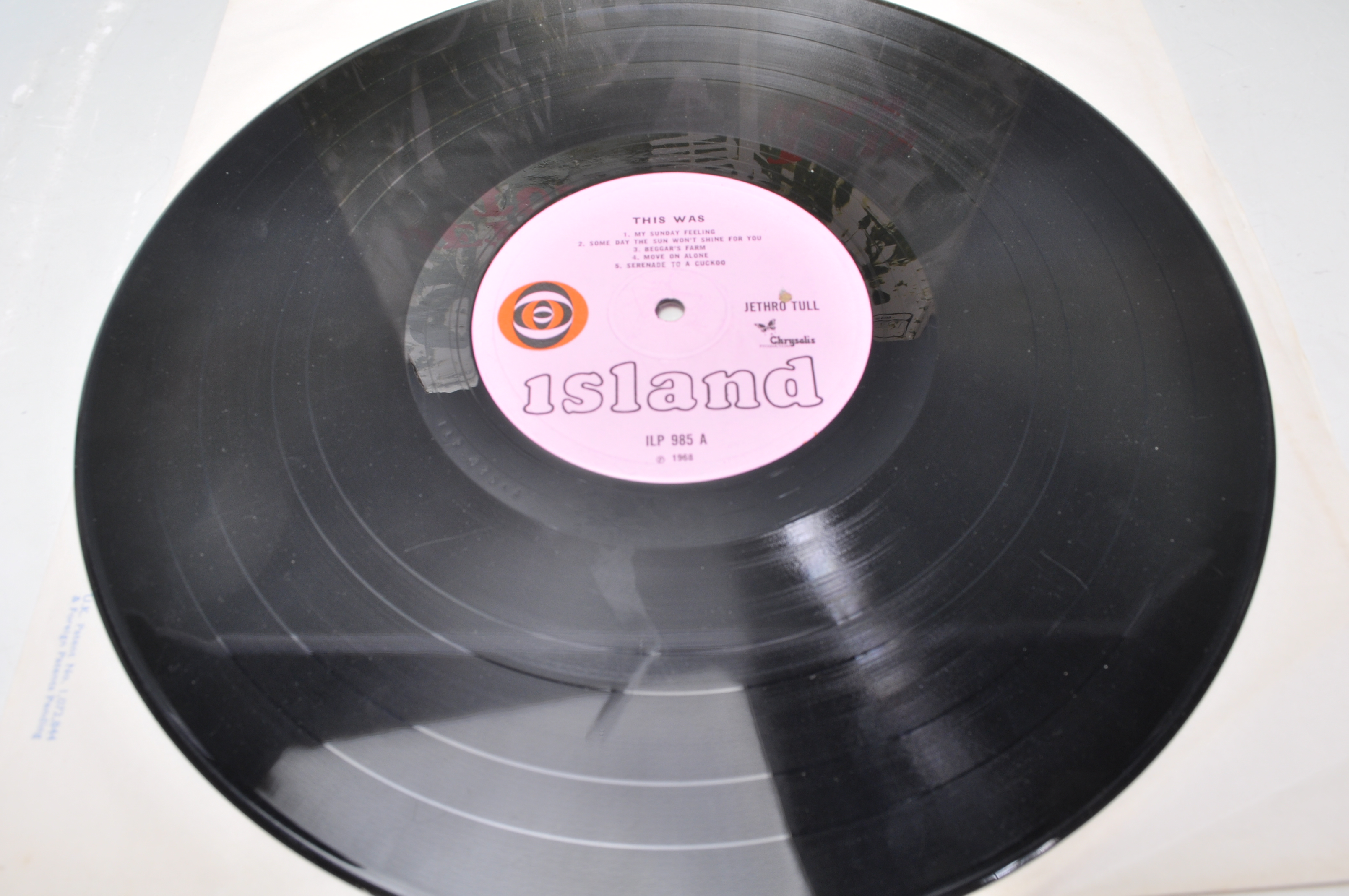 A vinyl long play LP record album by Jethro Tull – This Was – Original Island Records 1st U.K. Press - Image 4 of 5