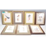 Roy Gamblin - A group of seven framed and glazed watercolour paintings by Roy Gamblin. Paintings