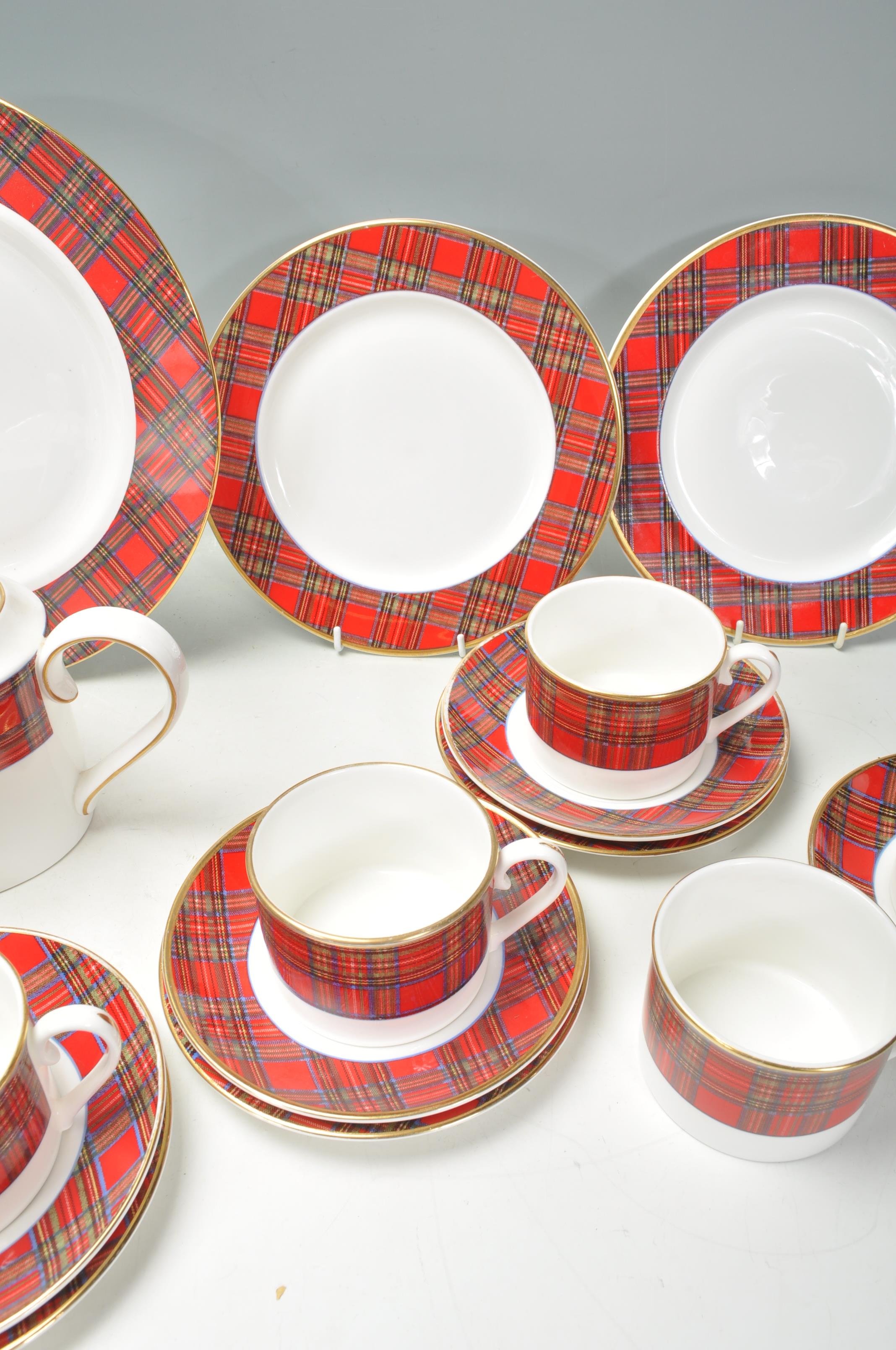 A good Royal Crown Duchy Tartan pattern tea service comprising six cups, saucers and side plates ( - Image 6 of 9