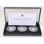 A boxed set of Jubilee Mint The Queen's Coronation Jubilee Solid Gold Coin Collection, to include
