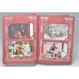 ROMANCE postcards. Delightful collection of romantic antique pre WWI picture cards in old highly