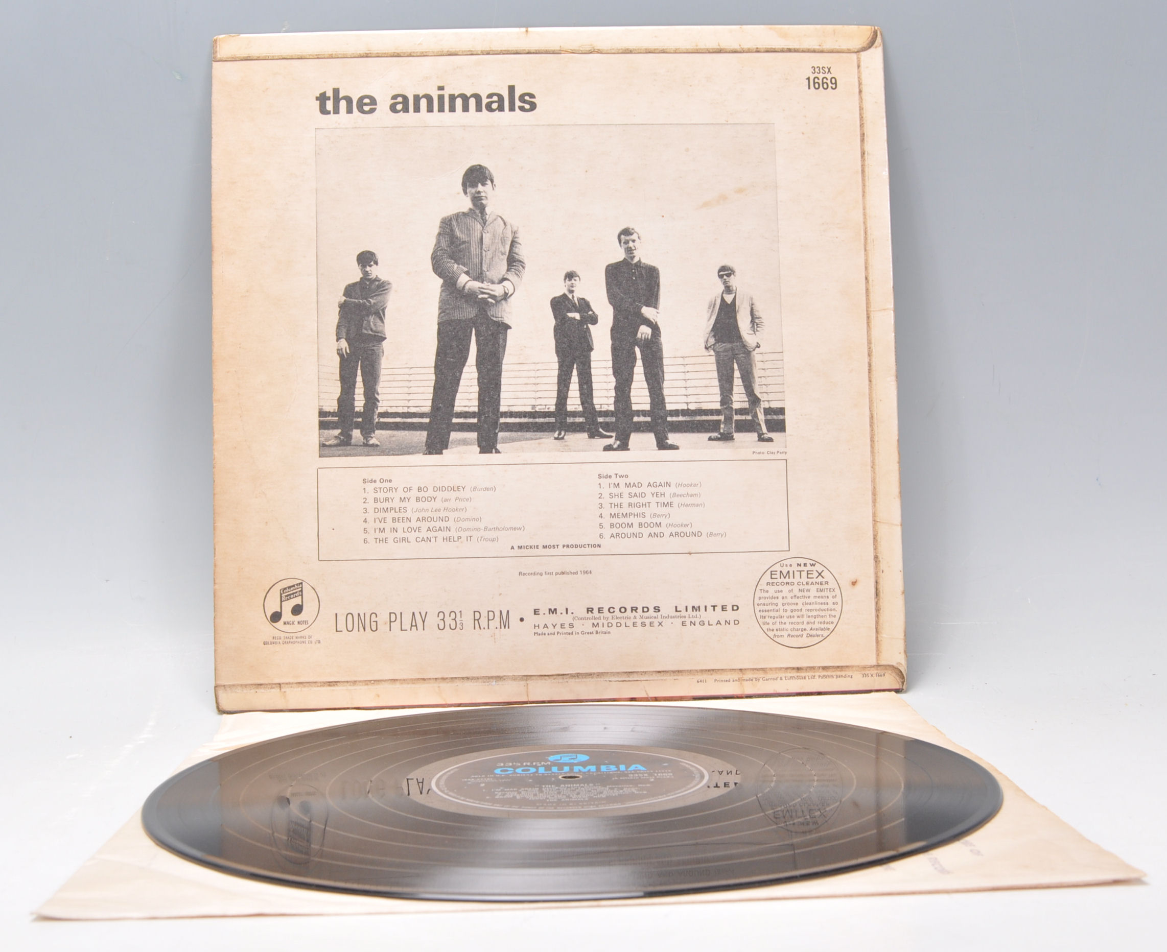 A vinyl long play LP record album by The Animals – "The Animals"  – Original Columbia 1st U.K. Press - Image 3 of 4