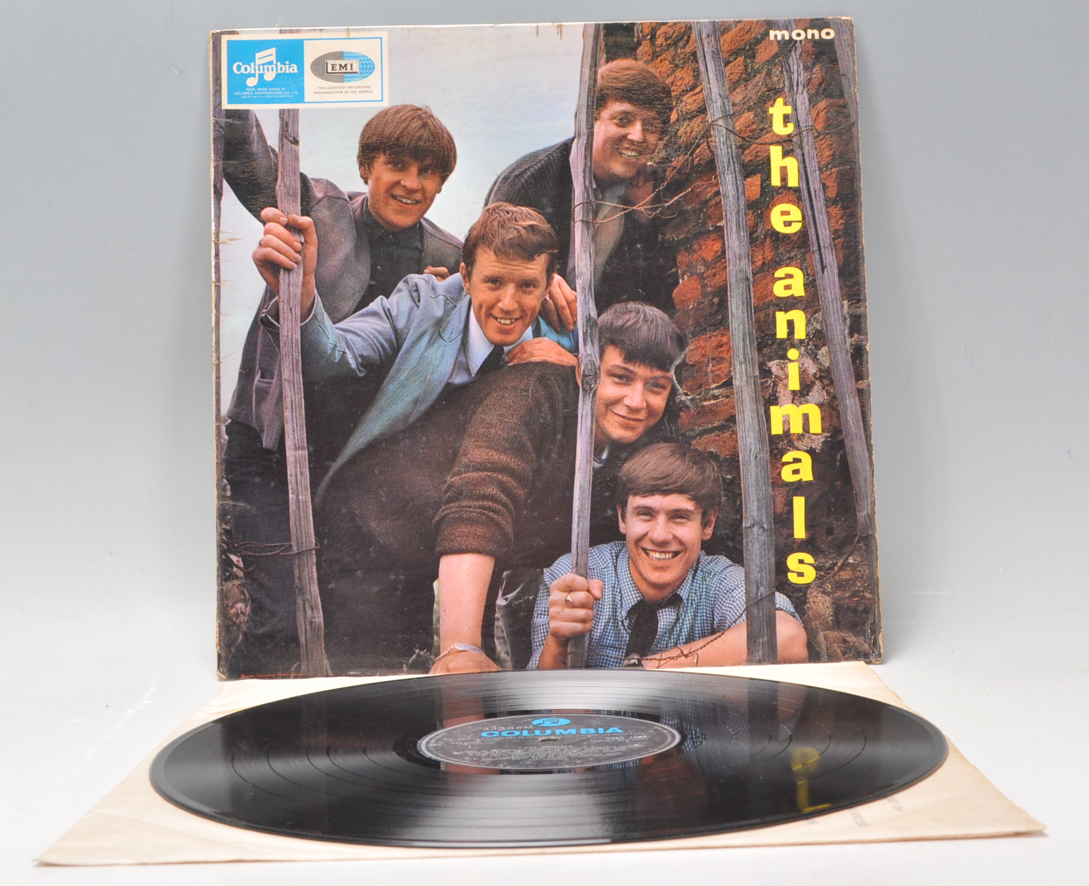 A vinyl long play LP record album by The Animals – "The Animals"  – Original Columbia 1st U.K. Press