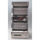 Hi-FI - A Technics mini stacking system compressing a Compact Disc Player SL-HD55, Stereo Cassette