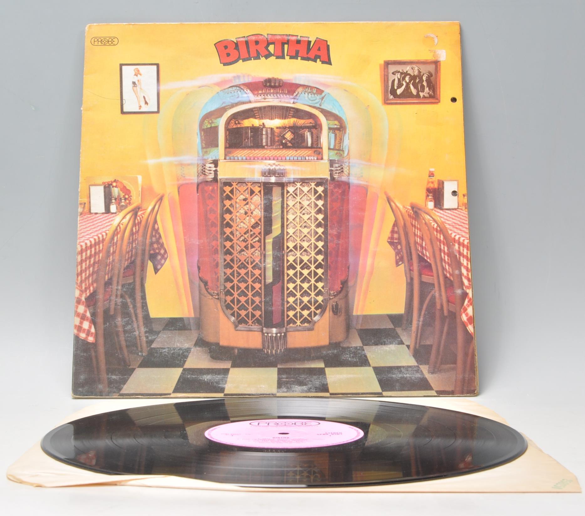 A vinyl long play LP record album by Birtha – Birtha – Original Probe Dunhill U.S.A Press –  SPBA