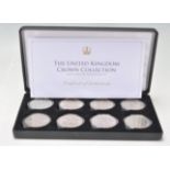 A Jubilee Mint boxed set of United Kingdom Crown collection coins to include eight uncriculated