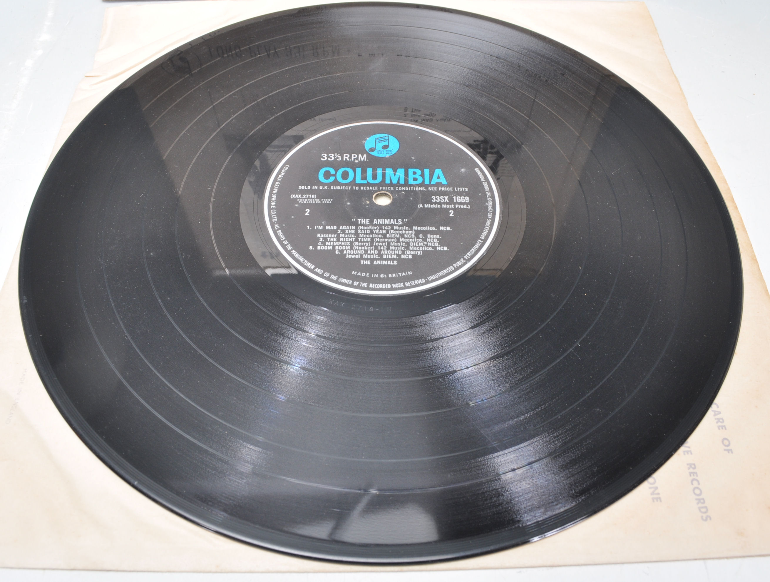 A vinyl long play LP record album by The Animals – "The Animals"  – Original Columbia 1st U.K. Press - Image 4 of 4