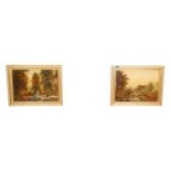 G Harris - Two early 20th Century oil on board paintings depicting British landscape studies