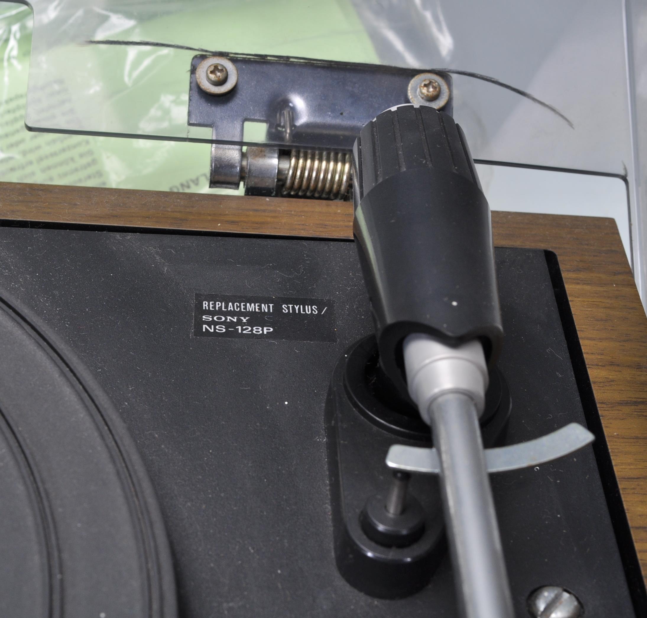 Hi-Fi - A retro 20th Century Sony Stereo Music System HMK - 20 record deck turntable having a - Image 6 of 6