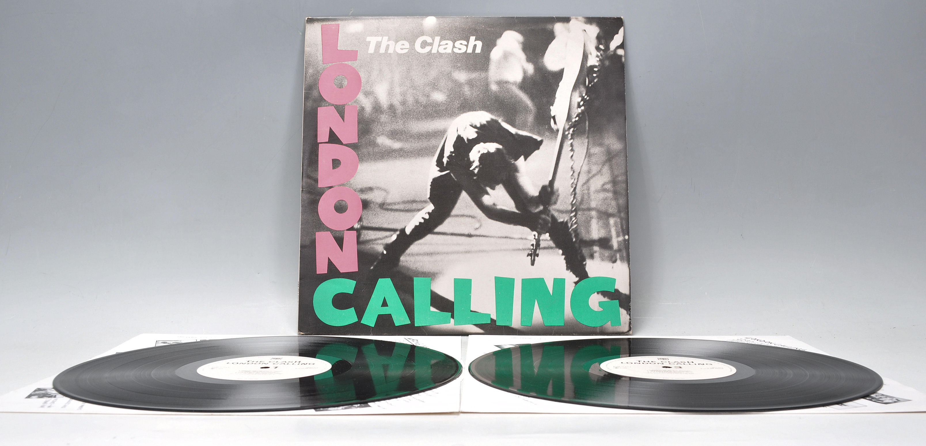 A double vinyl long play LP record album by The Clash – London Calling – Original CBS 1st U.K. Press