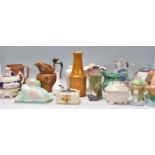 A mixed group of mostly English china ceramics dating from the 19th Century to include an Art Deco