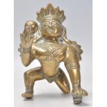 A good 19th Century gilt bronze figurine of the Deity Balakrishna in the crawling position hold a