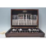 A 20th century Elkington of Sheffield, England cased canteen of cutlery in complete and near