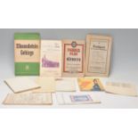A collection of vintage ephemera to include a selection of European tourist 1930's maps including