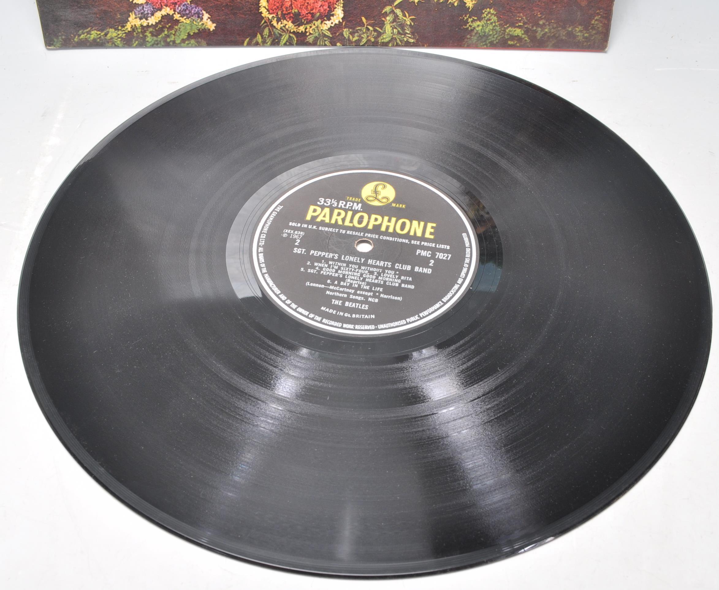 A vinyl long play LP record album by The Beatles – Sgt Pepper's Lonely Hearts Club Band – Original - Image 2 of 5