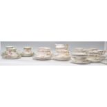 A mixed group of vintage part Bone China English tea sets to include Rosian with gilt decoration,