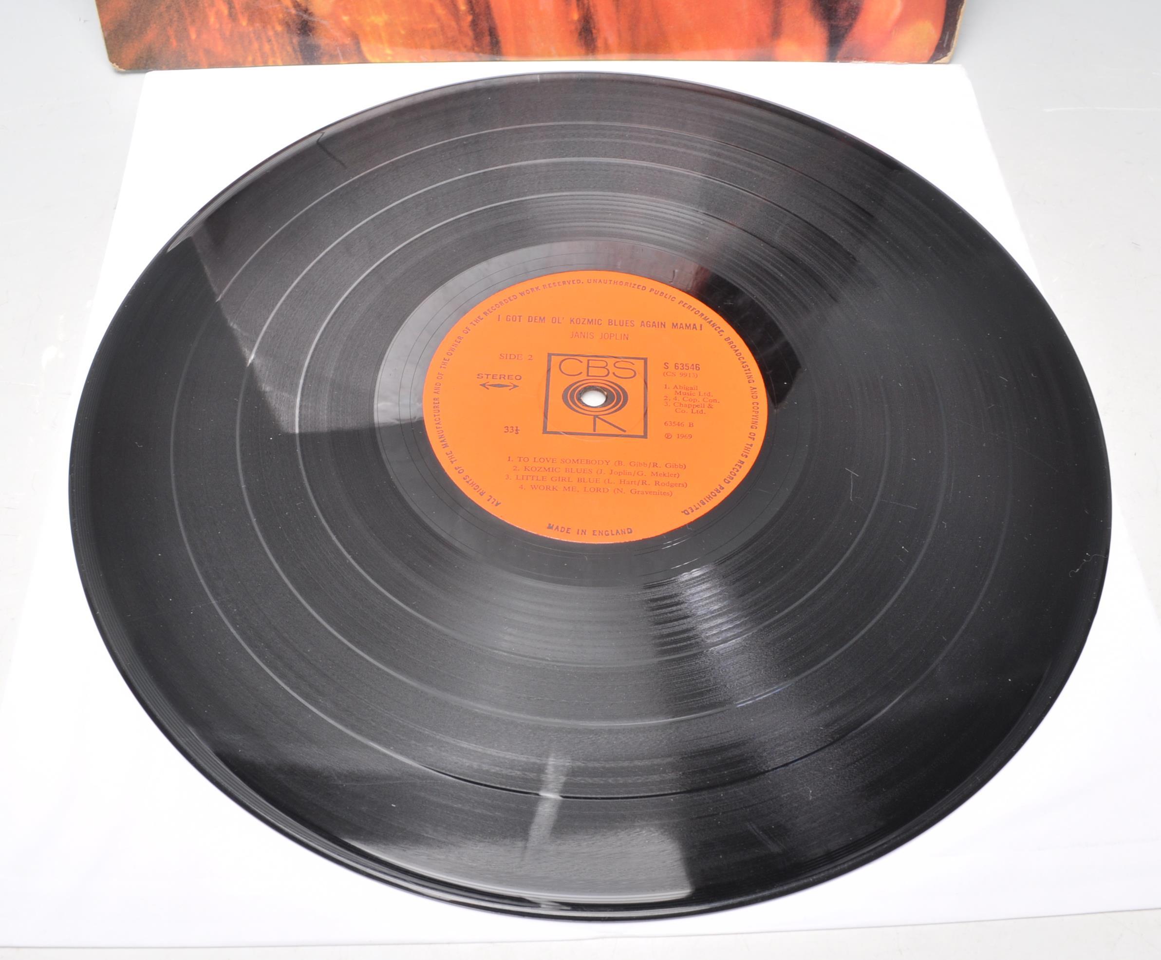 A vinyl long play LP record album by Janis Joplin – I Got Dem Ol' Kozmic Blues Again, Mama! – - Image 2 of 4