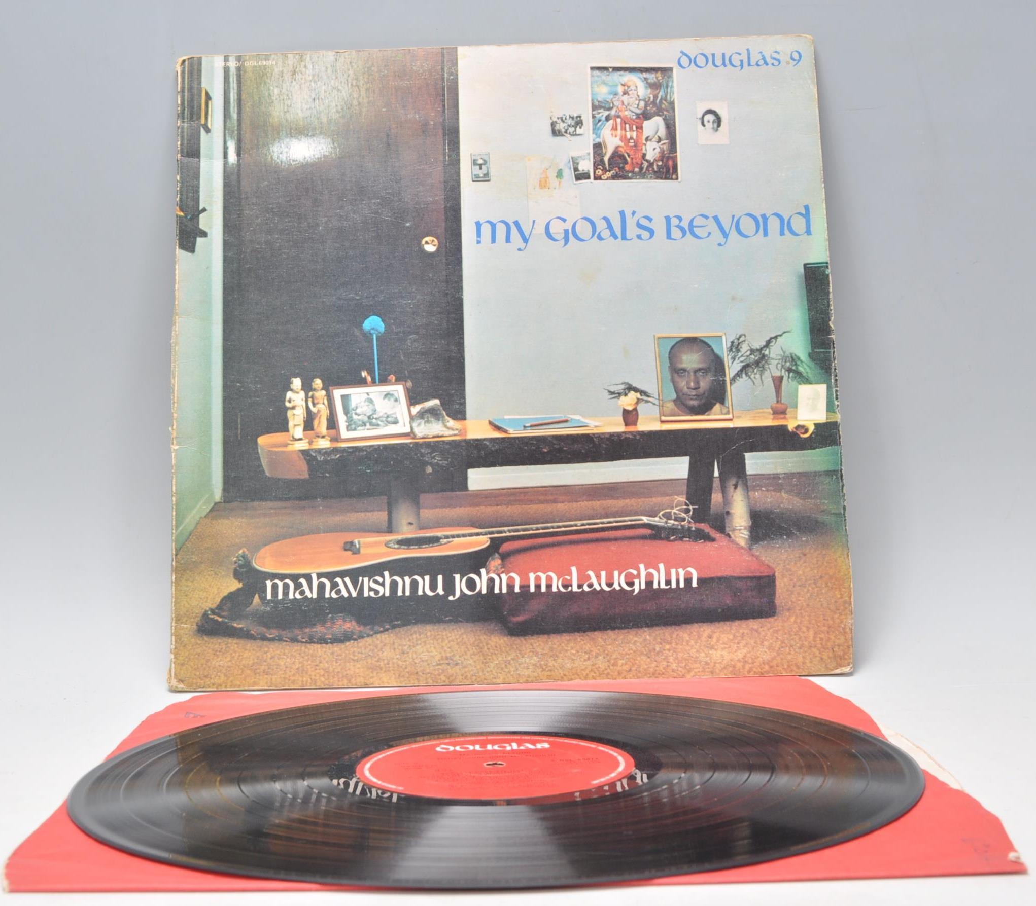 A vinyl long play LP record album by Mahavishnu John Mclaughlin – My Goal's Beyond – Original