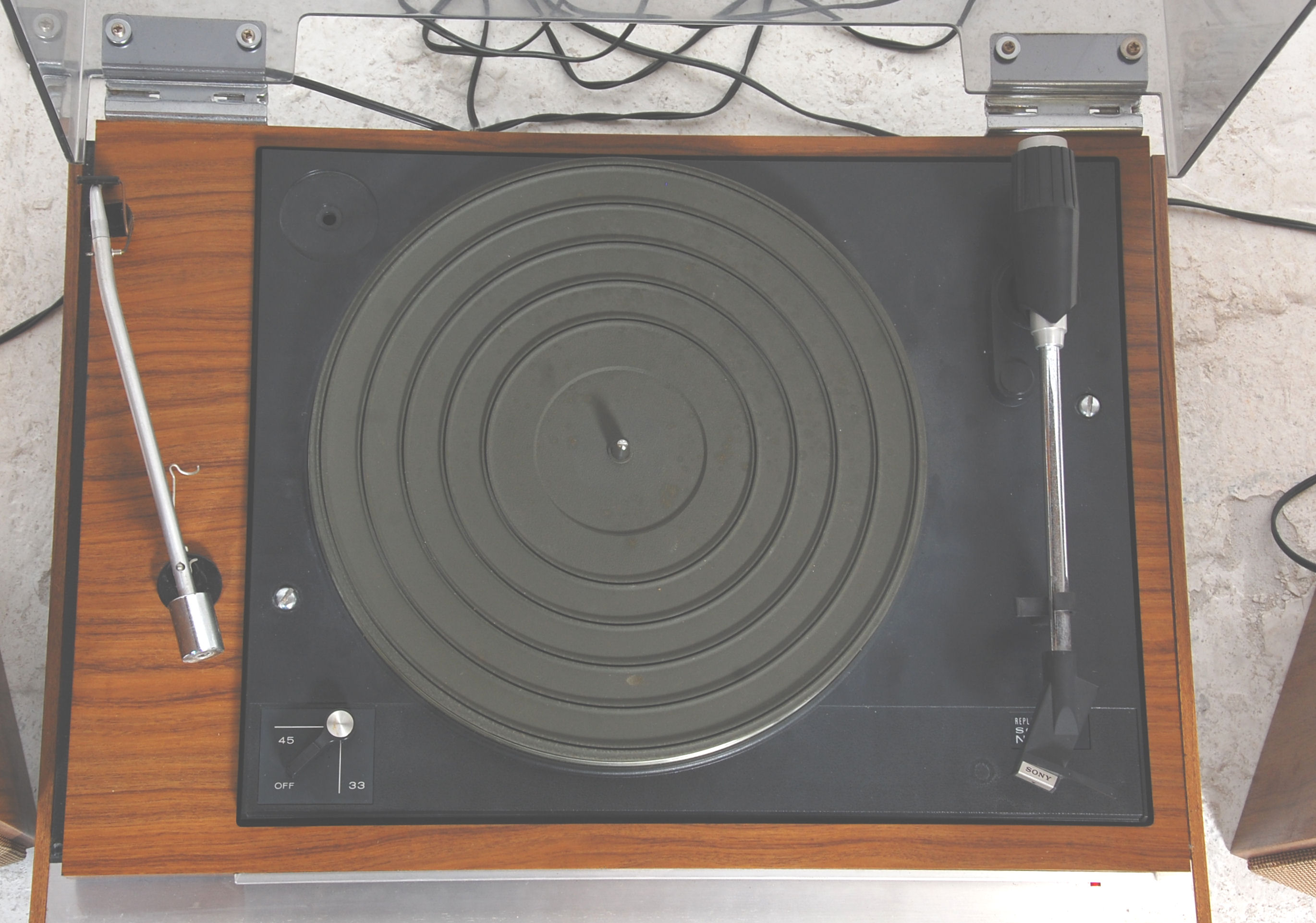 Hi-Fi - A good Sony HMP - 20 Stereo Music System Solid State record deck turntable having a metal - Image 5 of 7
