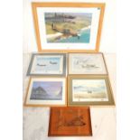 A mixed group of RAF framed and glazed prints to include a Julian Cross signed print entitled 'A New