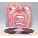 A vinyl long play LP record album by King Crimson – In The Court Of The Crimson King – Original