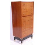 A retro mid 20th Century 1950's Ernst Gomme for G Plan Librenza tola wood bedroom tallboy chest of