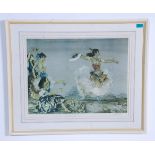 William Russell Flint - A signed print depicting a group of four flamenco dancers. Signed to the