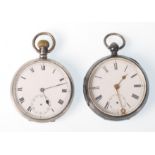 An Edwardian silver hallmarked open faced crown pocket watch dated 1912. Roman numeral chapter