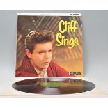 A vinyl long play LP record album by Cliff Richard – Cliff Sings – Original Columbia 1st U.K.