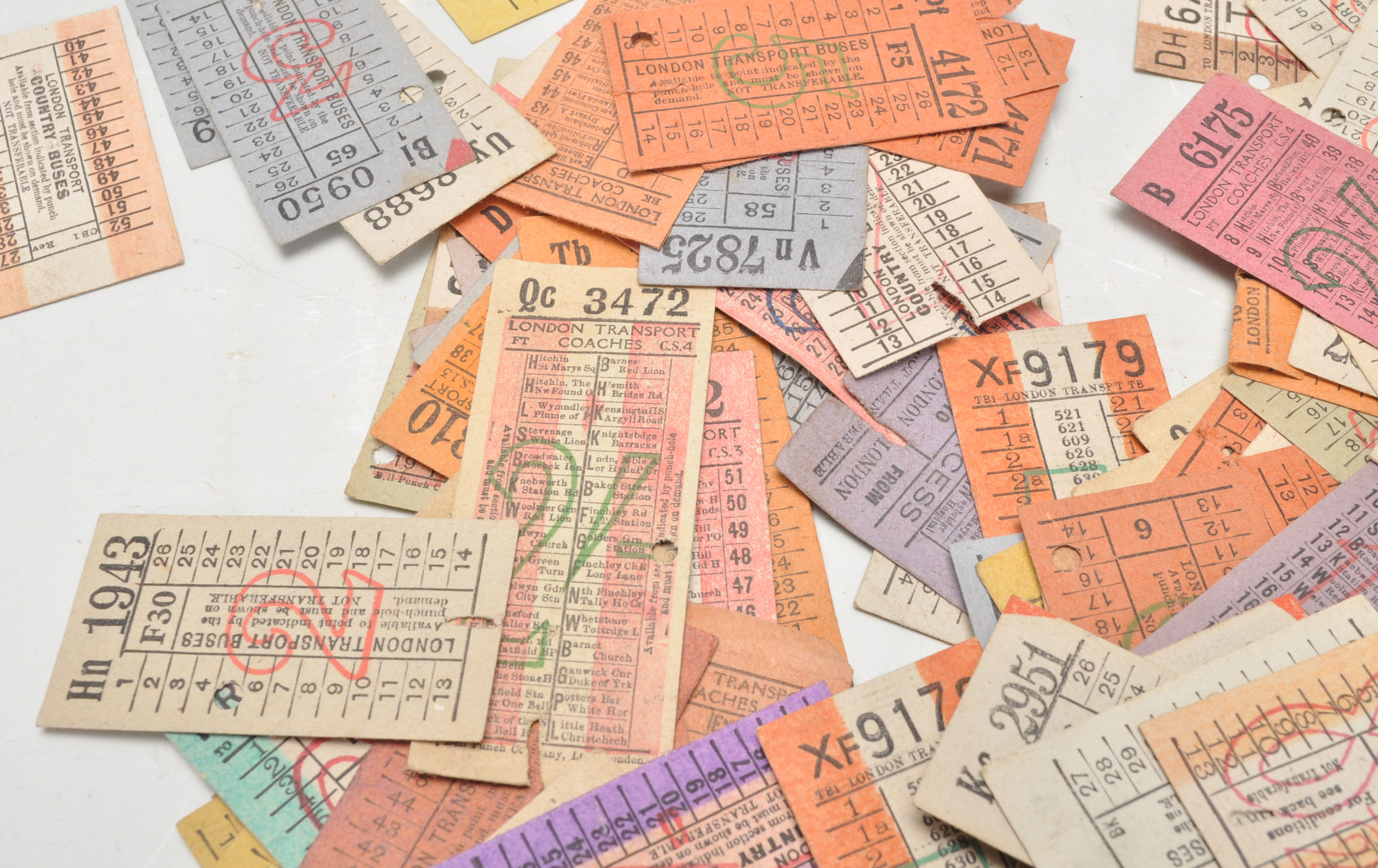 Bus Tickets. Job lot (x175) of vintage London Transport tickets. Buses, Coaches and Country - Image 3 of 7