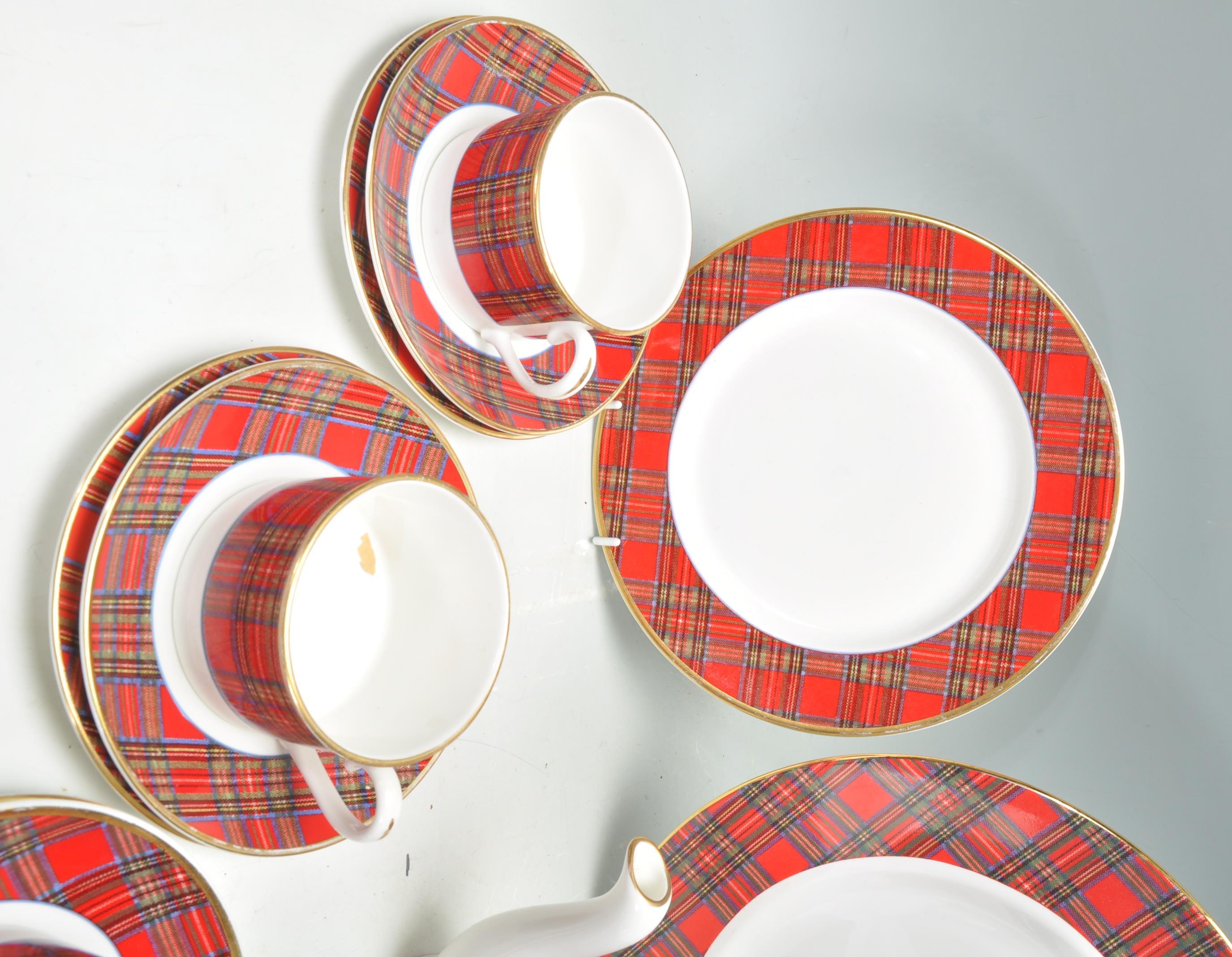 A good Royal Crown Duchy Tartan pattern tea service comprising six cups, saucers and side plates ( - Image 4 of 9