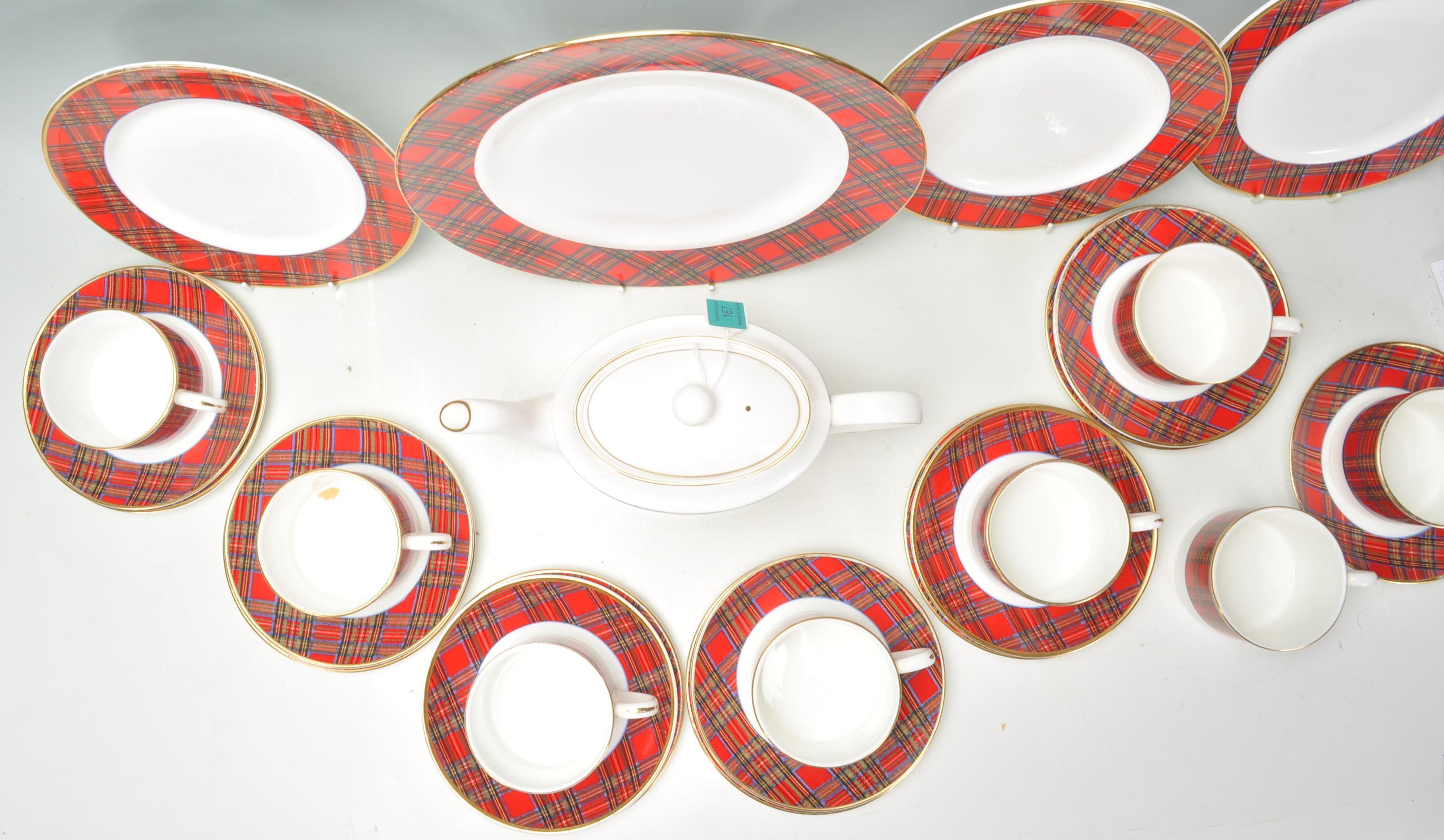 A good Royal Crown Duchy Tartan pattern tea service comprising six cups, saucers and side plates ( - Image 8 of 9