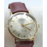 A mid century circa 1965 9ct gold Rotary gents wri