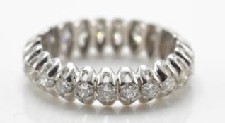 A White Gold & Diamond Full Eternity Ring