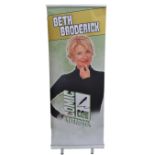 MONOPOLY EVENTS - AUTOGRAPHED BANNER - BETH BRODERICK