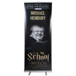 MONOPOLY EVENTS - AUTOGRAPHED BANNER - MICHAEL HENBURY