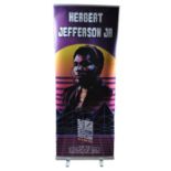 MONOPOLY EVENTS - AUTOGRAPHED BANNER - HERBERT JEFFERSON JR