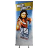 MONOPOLY EVENTS - AUTOGRAPHED BANNER - MARTY JANNETTY