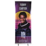 MONOPOLY EVENTS - AUTOGRAPHED BANNER - TERRY CARTER