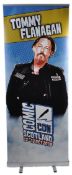 MONOPOLY EVENTS - AUTOGRAPHED BANNER - TOMMY FLANAGAN