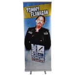 MONOPOLY EVENTS - AUTOGRAPHED BANNER - TOMMY FLANAGAN