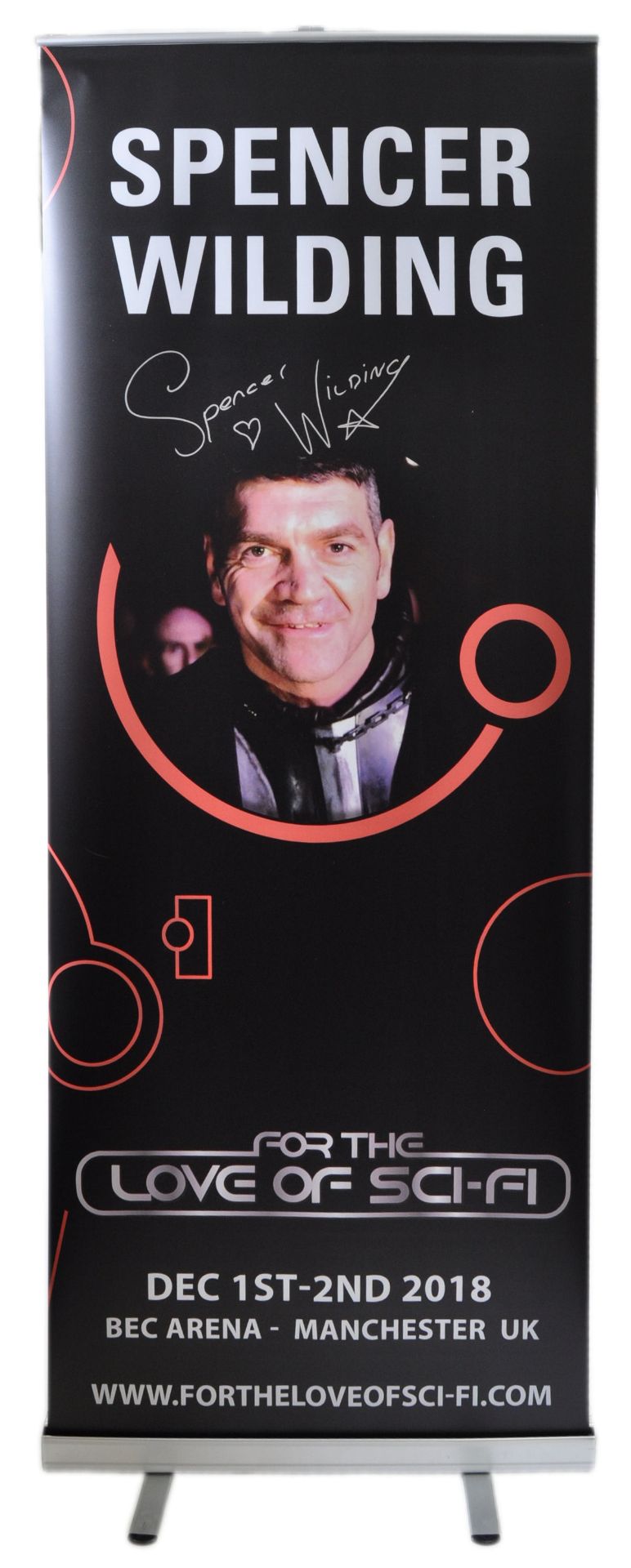 MONOPOLY EVENTS - AUTOGRAPHED BANNER - SPENCER WILDING